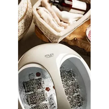 Wanna do stóp Adler AD 2177 — masażer do stóp na podczerwień z ciepłem, wibracją, bąbelkami, 450 W, zbiornik 5,6 L, ergonomiczny uchwyt