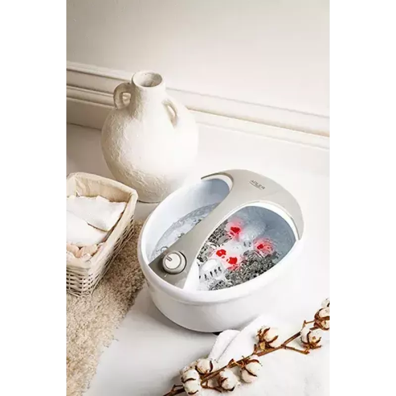 Wanna do stóp Adler AD 2177 — masażer do stóp na podczerwień z ciepłem, wibracją, bąbelkami, 450 W, zbiornik 5,6 L, ergonomiczny uchwyt