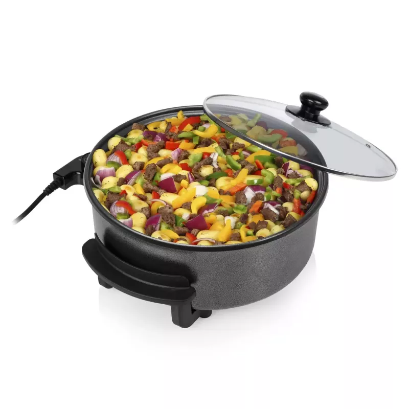 Wielofunkcyjna patelnia Tristar PZ-9135 XL Okrągła Czarna Stal 1500W