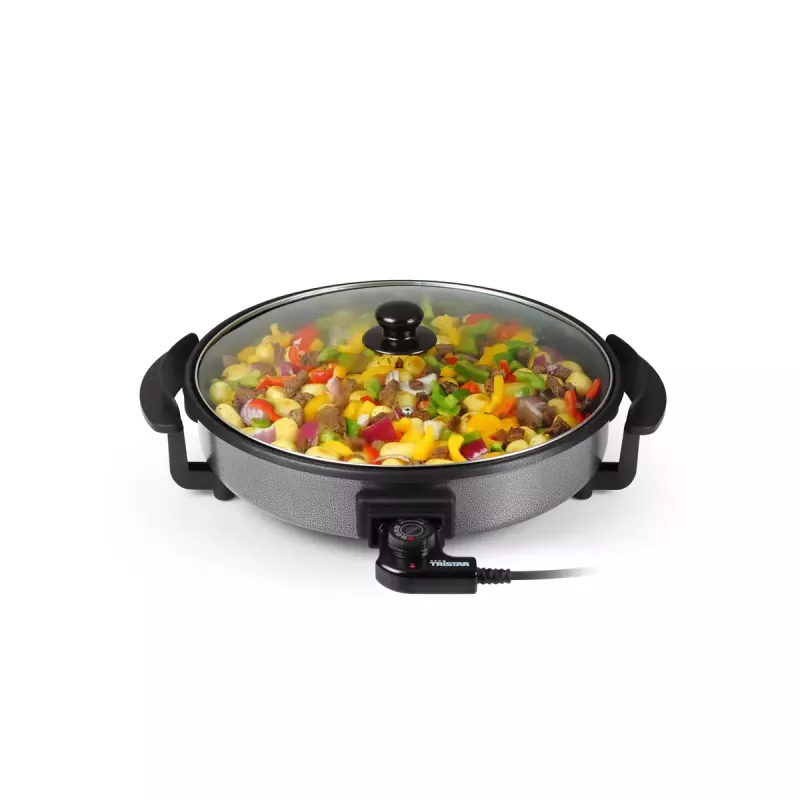 Patelnia grillowa Tristar PZ-2964 Wielofunkcyjna Okrągła Czarna 40 cm