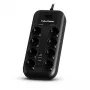CyberPower P0820SUF0-DE ochronnik przeciwprzepięciowy Czarny 8 gniazd AC 200 - 250 V 1.8 m