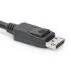 Kabel połączeniowy DIGITUS DisplayPort, DP M/M, 3m z zatrzaskiem, Ultra HD 8K, wersja 1.3/1.4, czarny