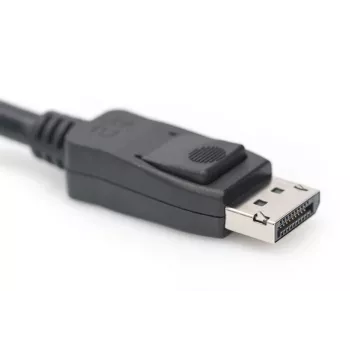 Kabel połączeniowy DIGITUS DisplayPort, DP M/M, 3m z zatrzaskiem, Ultra HD 8K, wersja 1.3/1.4, czarny