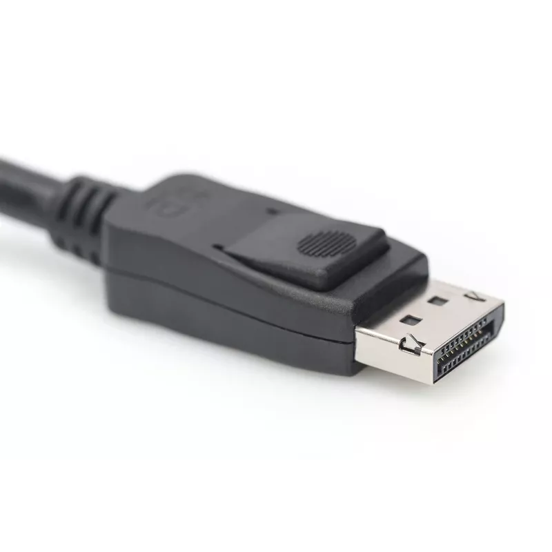 Kabel połączeniowy DIGITUS DisplayPort, DP M/M, 3m z zatrzaskiem, Ultra HD 8K, wersja 1.3/1.4, czarny