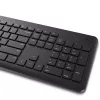 Zestaw klawiatury i myszy bezprzewodowej Dell KM3322W — Pełnowymiarowa QWERTY, bezprzewodowa RF, czarna, do biura