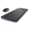 Zestaw klawiatury i myszy bezprzewodowej Dell KM3322W — Pełnowymiarowa QWERTY, bezprzewodowa RF, czarna, do biura