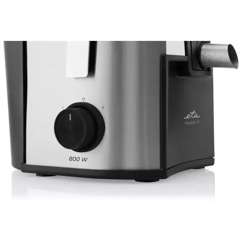 Wyciskarka wolnoobrotowa ETA Fresher II 800 W, pojemnik na sok 0,8 l, czarny/stal nierdzewna