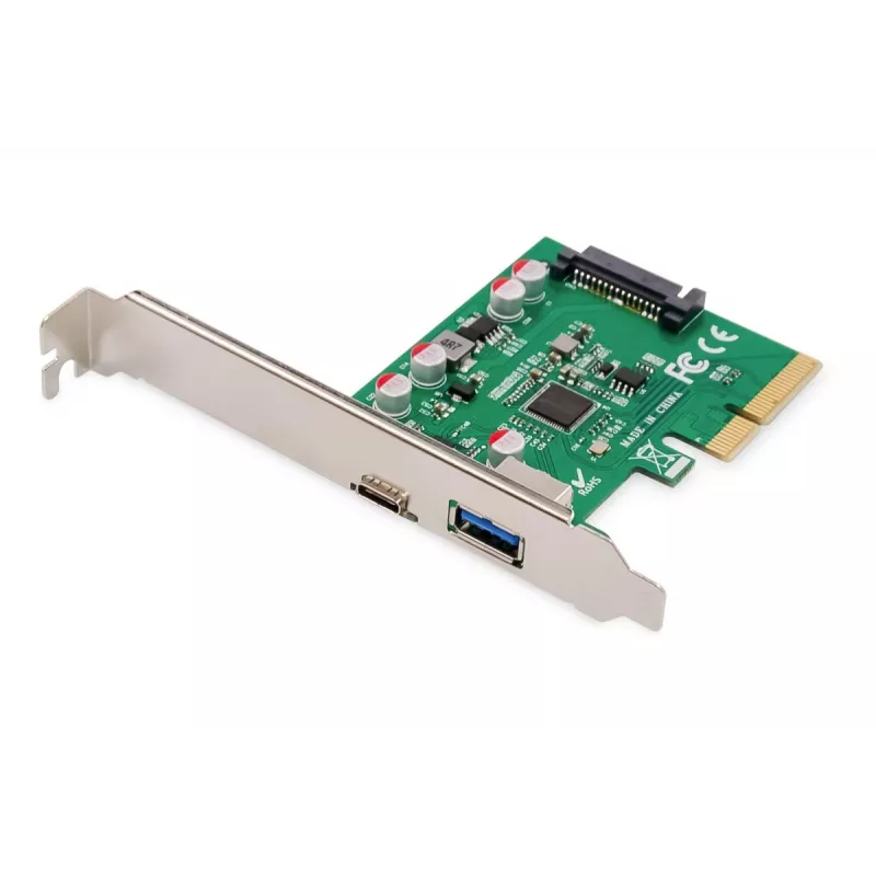 Karta PCIe DIGITUS USB-C + USB-A do 10 Gb/s