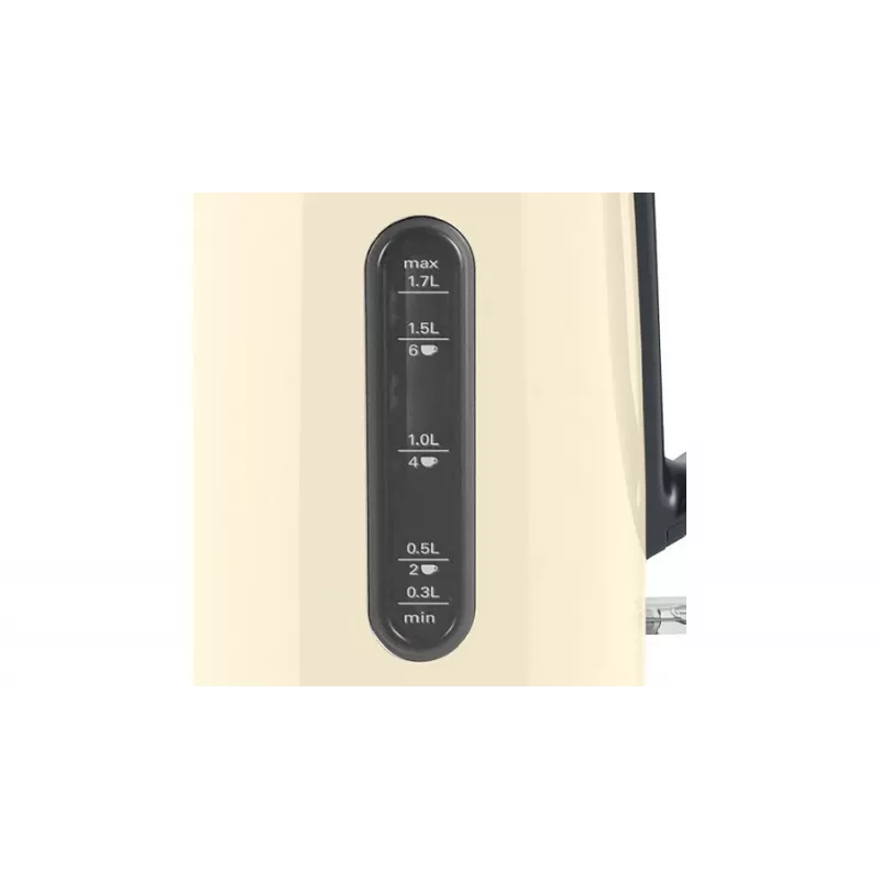 Czajnik elektryczny Bosch TWK4P437 1,7 L, 2400 W, obudowa ze stali nierdzewnej, bezprzewodowy, beżowy/czarny