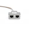 DIGITUS CAT 5e adapter kabla krosowego 2x żeńskie RJ45 na 1x męski RJ45 0.19 m