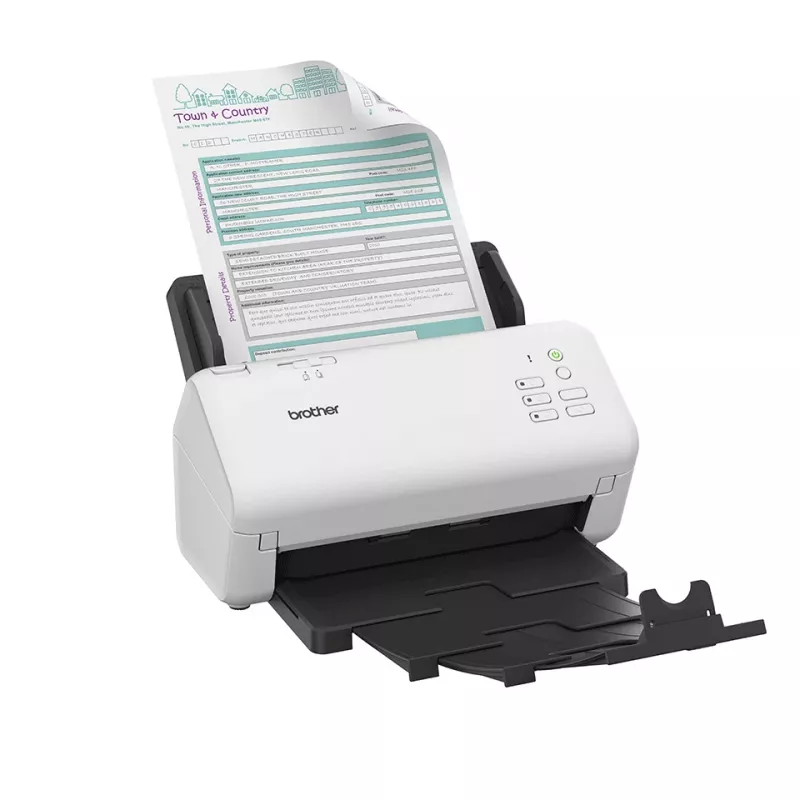 Skaner Brother ADS-4300N ADF 600 x 600 DPI A4 Czarny, Biały
