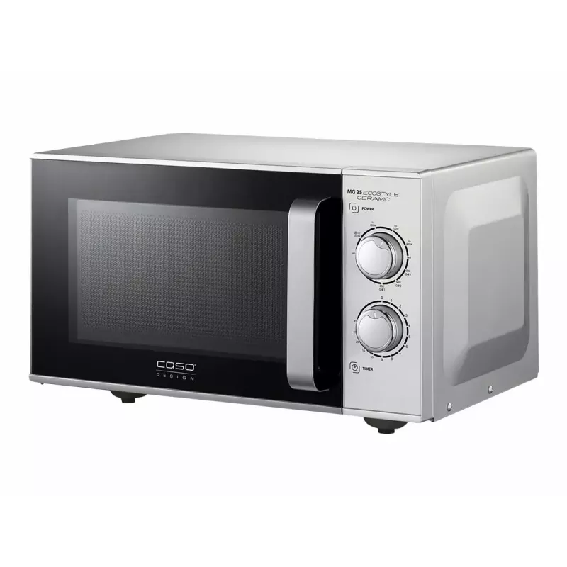 Kuchenka mikrofalowa Caso MG 25 Ecostyle, 25 L, 900 W, funkcja grilla, srebrna