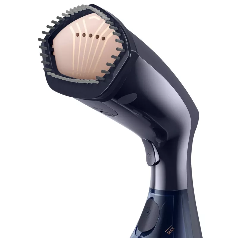 Parownica do ubrań Philips GC810/20 — 1600 W, zbiornik na wodę 0,23 L, ciągła para 32 g/min, czarno-różowa