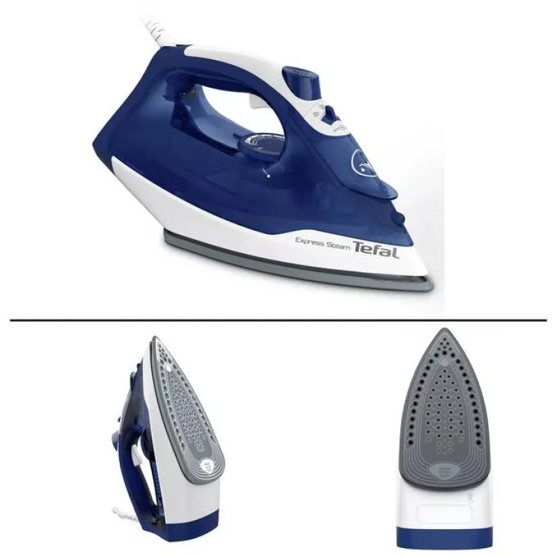 Tefal FV2838 Dry & Steam iron Cerilium soleplate 2400 W niebieski, biały
