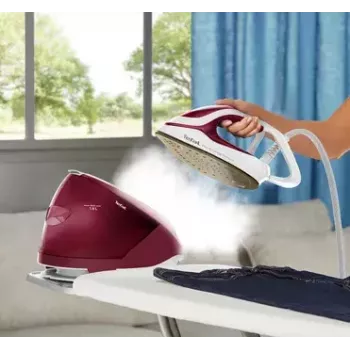 Tefal GV9220 stacja parowa 2600 W stopa Durilium AirGlide Autoclean bordowy, biały