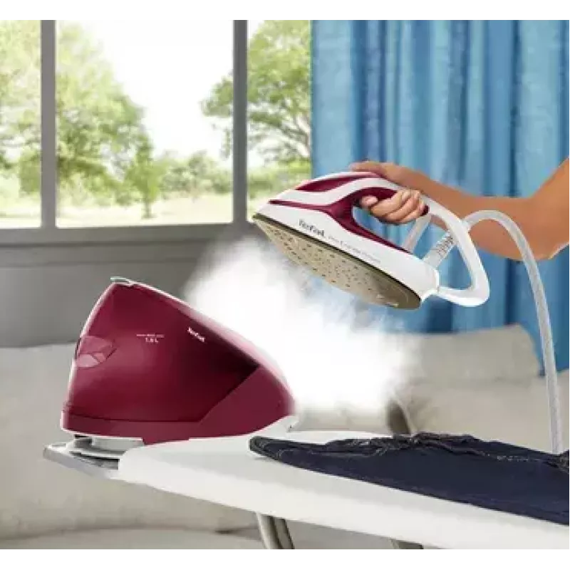 Tefal GV9220 stacja parowa 2600 W stopa Durilium AirGlide Autoclean bordowy, biały