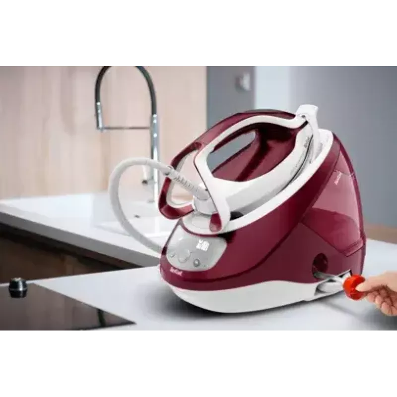 Tefal GV9220 stacja parowa 2600 W stopa Durilium AirGlide Autoclean bordowy, biały