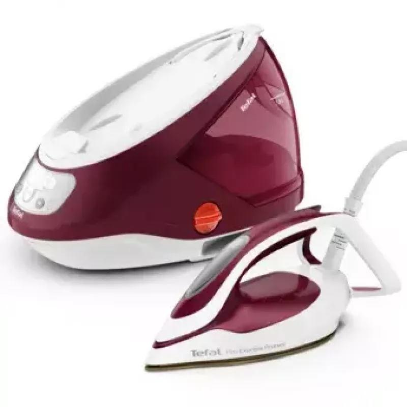 Tefal GV9220 stacja parowa 2600 W stopa Durilium AirGlide Autoclean bordowy, biały