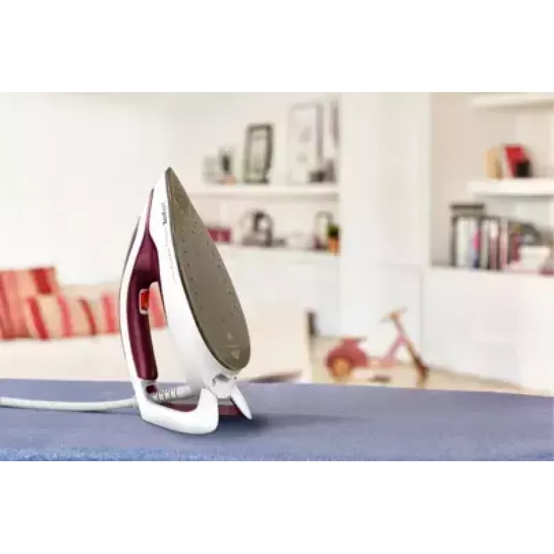 Tefal GV9220 stacja parowa 2600 W stopa Durilium AirGlide Autoclean bordowy, biały