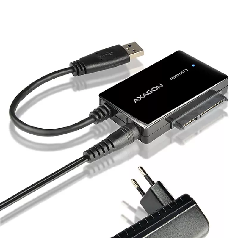 Axagon ADSA-FP3 USB 3.0 - SATA 6G adapter do podłączania wszystkich dysków i napędów SATA