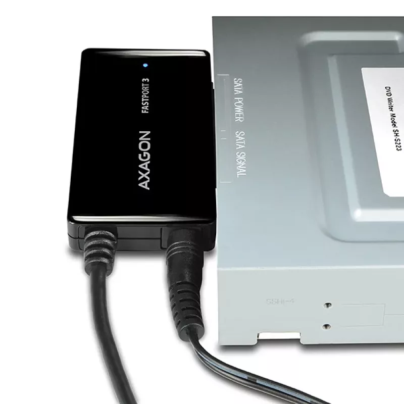 Axagon ADSA-FP3 USB 3.0 - SATA 6G adapter do podłączania wszystkich dysków i napędów SATA
