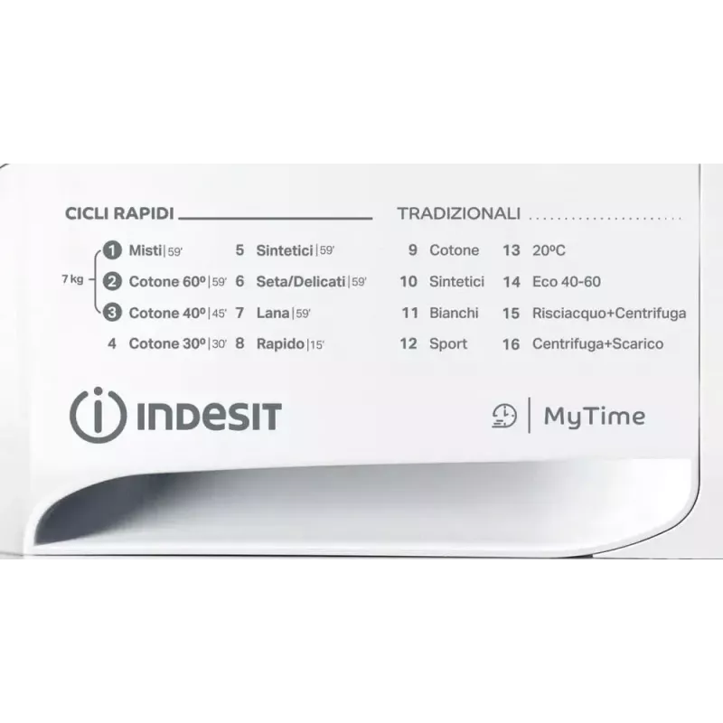 Pralka ładowana od przodu Indesit MTWA 71252 W IT — 7 kg, 1200 obr./min, klasa E, biała