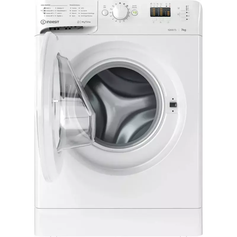 Pralka ładowana od przodu Indesit MTWA 71252 W IT — 7 kg, 1200 obr./min, klasa E, biała