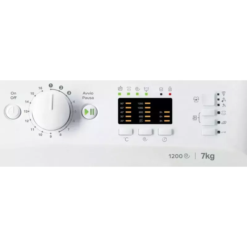 Pralka ładowana od przodu Indesit MTWA 71252 W IT — 7 kg, 1200 obr./min, klasa E, biała