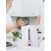 Czajnik elektryczny Adler AD 1272 — 1 L, 1600 W, orzechowy biały, sterowanie przyciskami, filtr przeciwwapienny