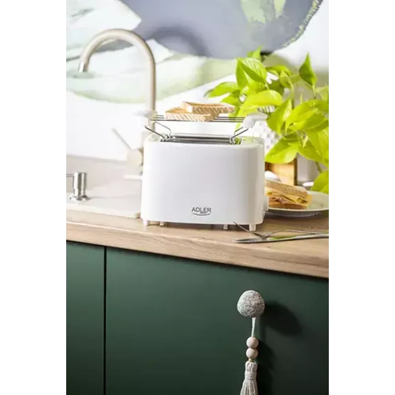 Mini piekarnik Adler AD 3223 2 kromki 750 W Biały