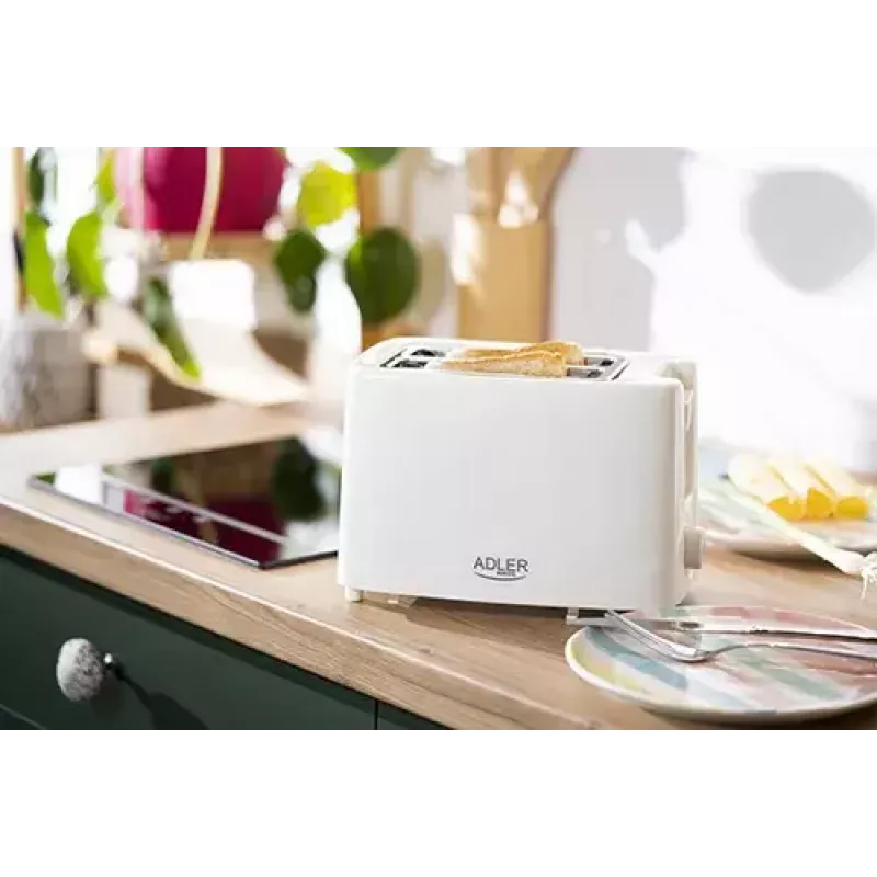 Mini piekarnik Adler AD 3223 2 kromki 750 W Biały