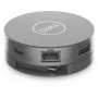DELL 6-w-1 Adapter wieloportowy USB-C - DA305, przewodowy, USB 3.2 Gen 2 (3.1 Gen 2) Type-C, 10,100,1000 Mbit/s, srebrny, 3840 x 2160 pikseli, Dell