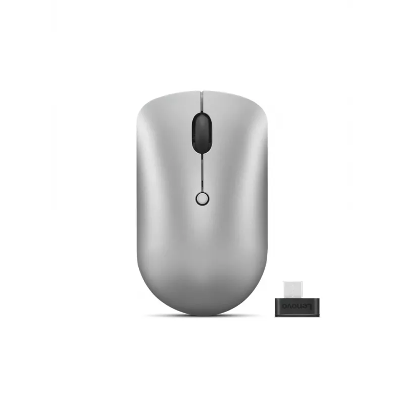 Bezprzewodowa mysz ambidekstralna Lenovo 540 — RF, 2400 DPI, 4 przyciski, odbiornik USB-C, szary