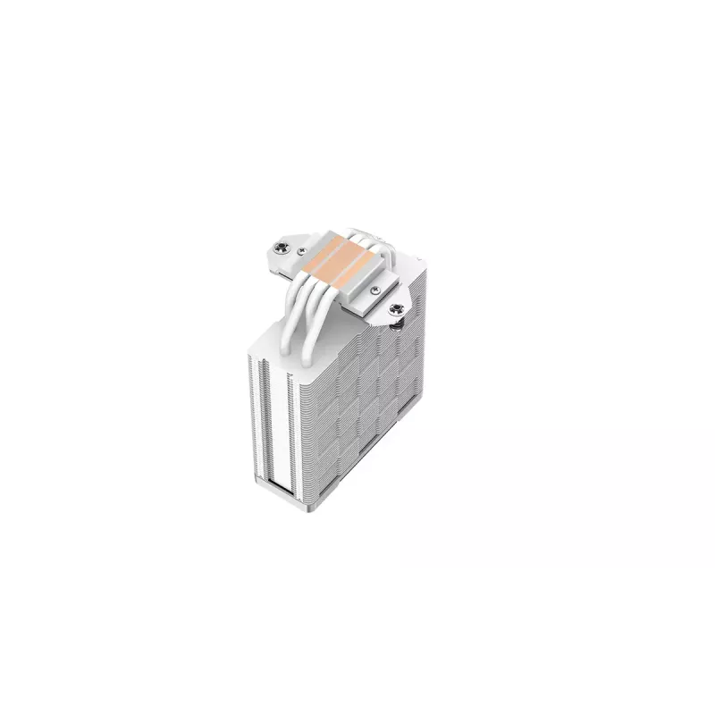 Chłodzenie powietrzne DeepCool AK400 WH — 4×6 mm miedziane rurki cieplne, wentylator FDB 120 mm, 1850 obr./min, 66,47 CFM, pasuje do LGA 1700 i popularnych gniazd Intel/AMD, białe