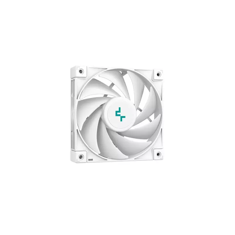 Chłodzenie powietrzne DeepCool AK400 WH — 4×6 mm miedziane rurki cieplne, wentylator FDB 120 mm, 1850 obr./min, 66,47 CFM, pasuje do LGA 1700 i popularnych gniazd Intel/AMD, białe