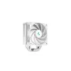 Chłodzenie powietrzne DeepCool AK400 WH — 4×6 mm miedziane rurki cieplne, wentylator FDB 120 mm, 1850 obr./min, 66,47 CFM, pasuje do LGA 1700 i popularnych gniazd Intel/AMD, białe