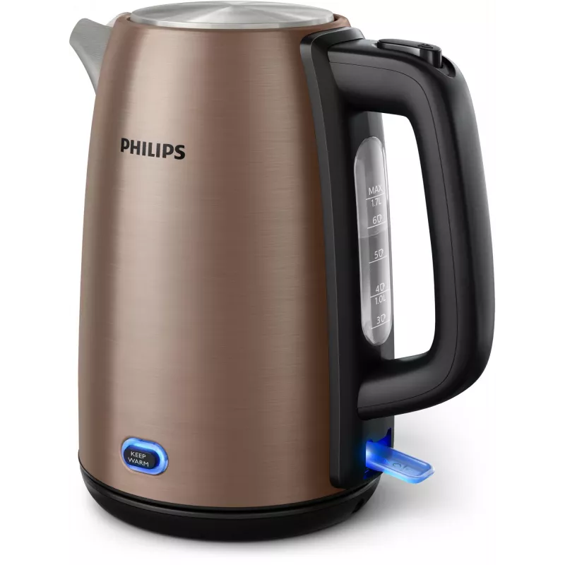 Czajnik elektryczny Philips Viva Collection HD9355/92 1,7 L 1900 W Czarny, Miedziany