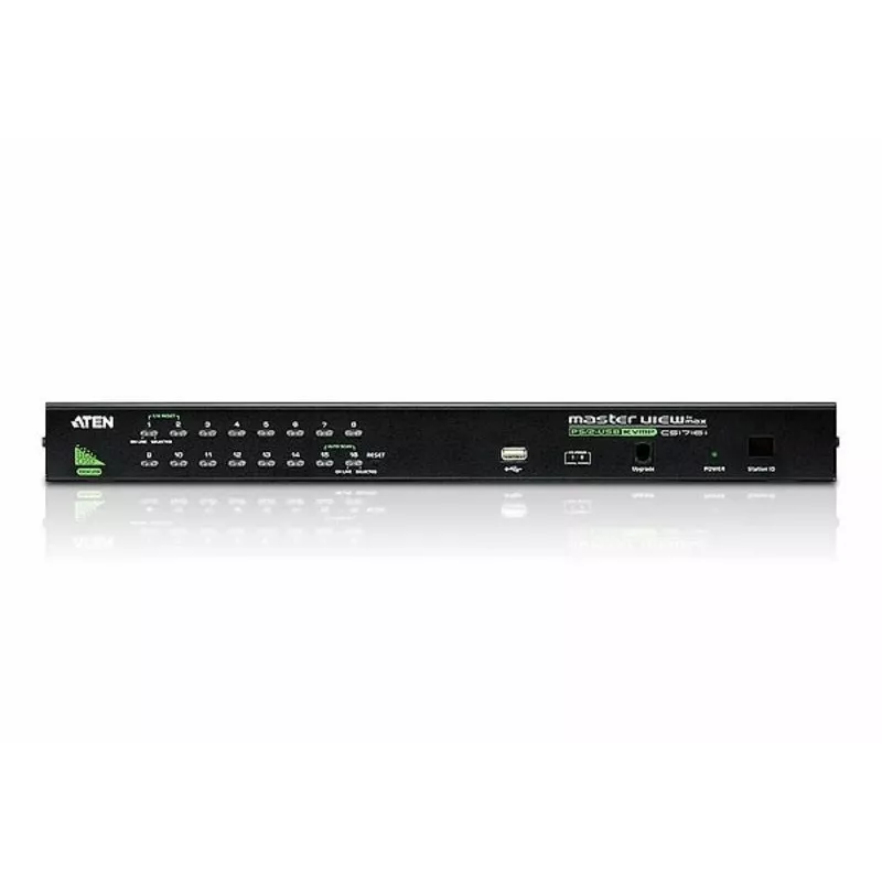 Przełącznik KVM ATEN 16-portowy USB - PS/2 VGA z portem peryferyjnym USB