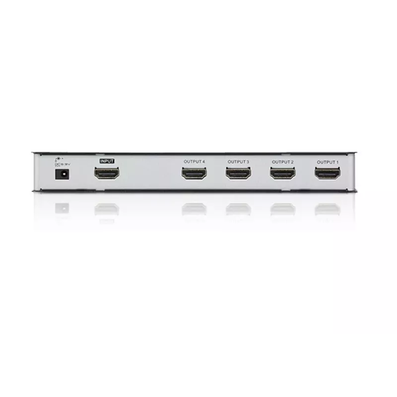 ATEN 4-Port HDMI Audio/Video Splitter 4Kx2K, HDMI, 4x HDMI, 4096 x 2160 pikseli, Czarny, 4K Ultra HD, 15 m