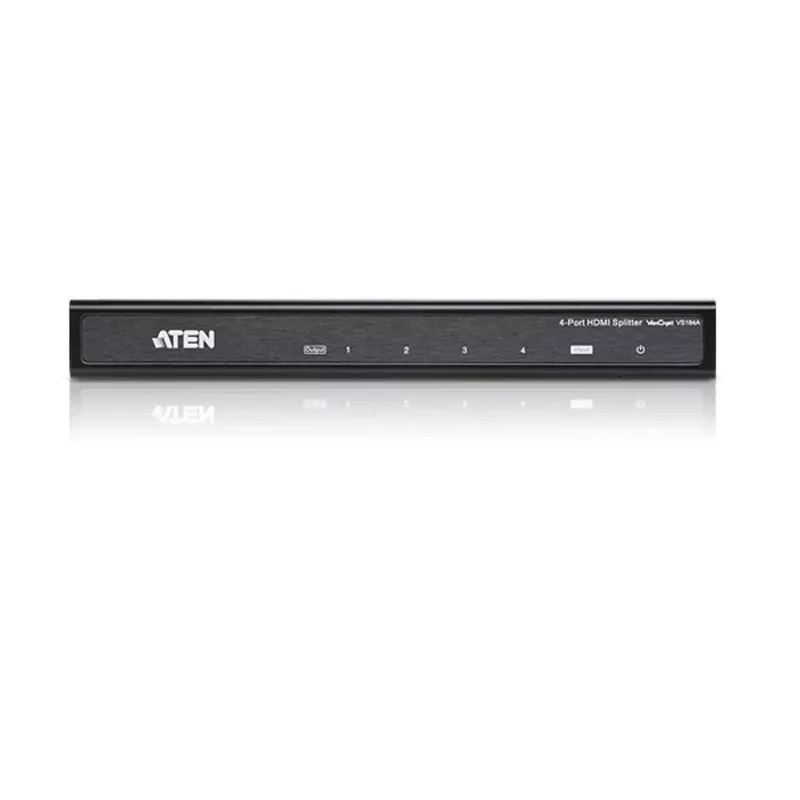 ATEN 4-Port HDMI Audio/Video Splitter 4Kx2K, HDMI, 4x HDMI, 4096 x 2160 pikseli, Czarny, 4K Ultra HD, 15 m