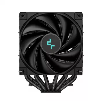 Chłodnica powietrza DeepCool AK620 ZERO DARK 12 cm Czarny, 6 rurek cieplnych, 2x120 mm wentylatory PWM, TDP 260 W, Wysokość 160 mm