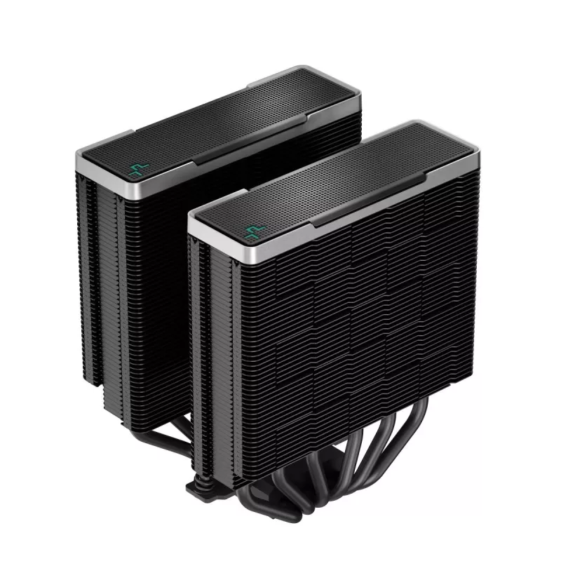 Chłodnica powietrza DeepCool AK620 ZERO DARK 12 cm Czarny, 6 rurek cieplnych, 2x120 mm wentylatory PWM, TDP 260 W, Wysokość 160 mm