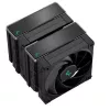 Chłodnica powietrza DeepCool AK620 ZERO DARK 12 cm Czarny, 6 rurek cieplnych, 2x120 mm wentylatory PWM, TDP 260 W, Wysokość 160 mm