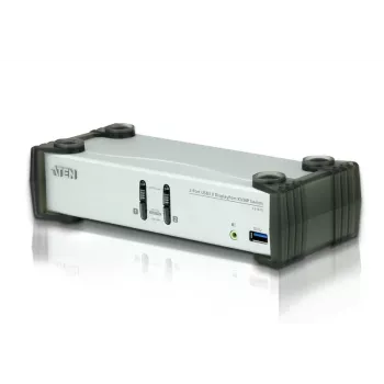 Przełącznik ATEN 2-portowy USB 3.1 Gen 1 DisplayPort 1.1 KVMP™ z głośnikiem (kable KVM w zestawie)