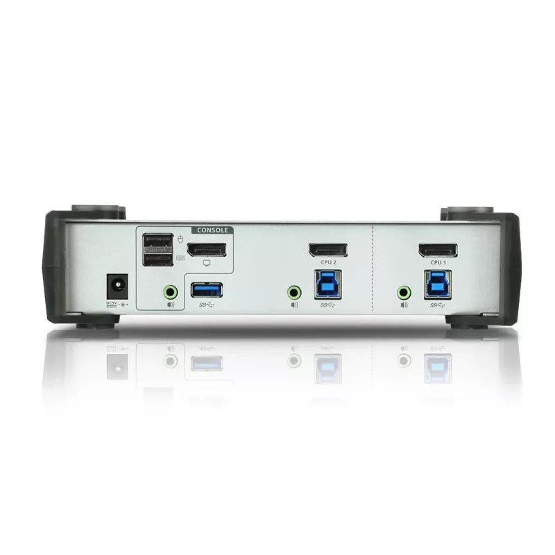 Przełącznik ATEN 2-portowy USB 3.1 Gen 1 DisplayPort 1.1 KVMP™ z głośnikiem (kable KVM w zestawie)