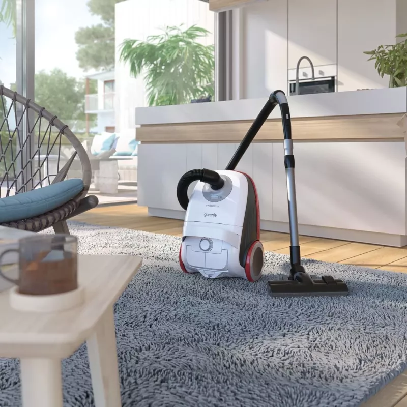 Odkurzacz cylindryczny Gorenje 678487 — 700 W, czyszczenie na sucho, worek na kurz 3 L, filtr HEPA