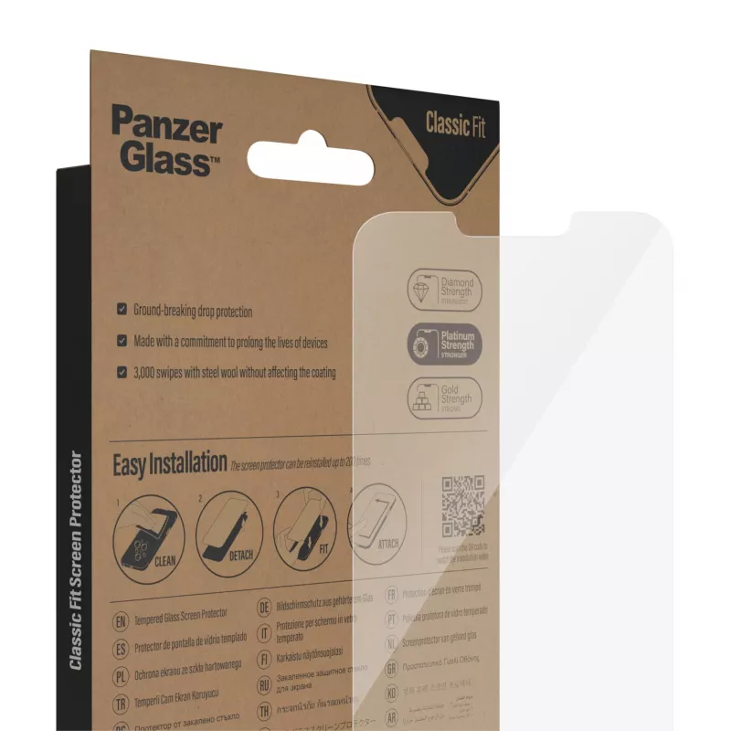 Ochrona ekranu PanzerGlass Apple iPhone 14 Plus 13 Pro Max Scratch Shock Resistant