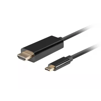 Kabel LANBERG USB-C(m) - HDMI(m) 1m 4K 60Hz Czarny