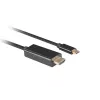 Kabel LANBERG USB-C(m) - HDMI(m) 1m 4K 60Hz Czarny