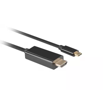 Kabel LANBERG USB-C(m) - HDMI(m) 1m 4K 60Hz Czarny